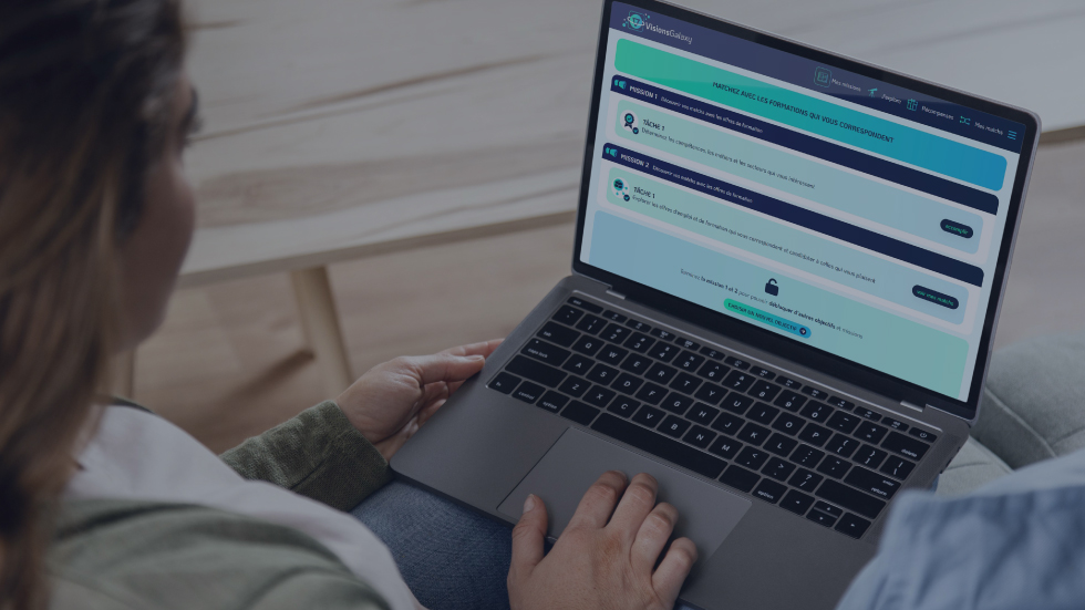 VisionsGalaxy : nouveau parcours utilisateur de matching avec les offres de formation et d’emploi personnalisable